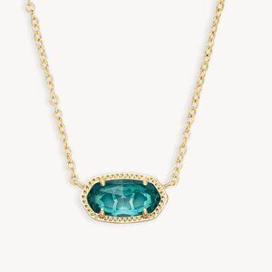 COPY - Kendra Scott Elisa Gold Pendant Necklace in London Blue Glass